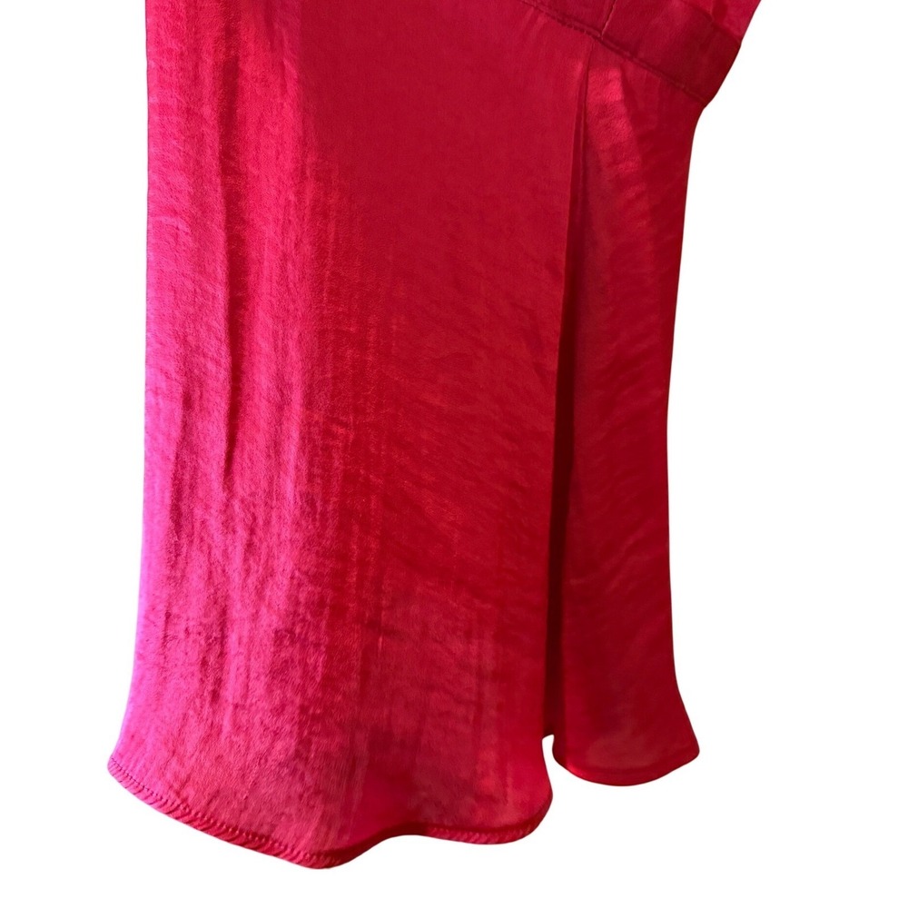 Intimately Free People‎ Deep V-Neck Satin Camisole Top Red Large - Picture 9 of 15